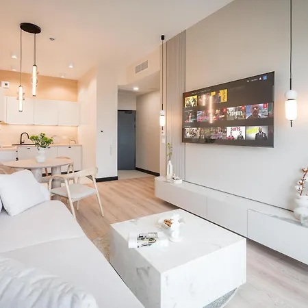 公寓 Zatoka Elite4rent Z Widokiem Na Jezioro I Przestronnymi Tarasami 奥尔什丁