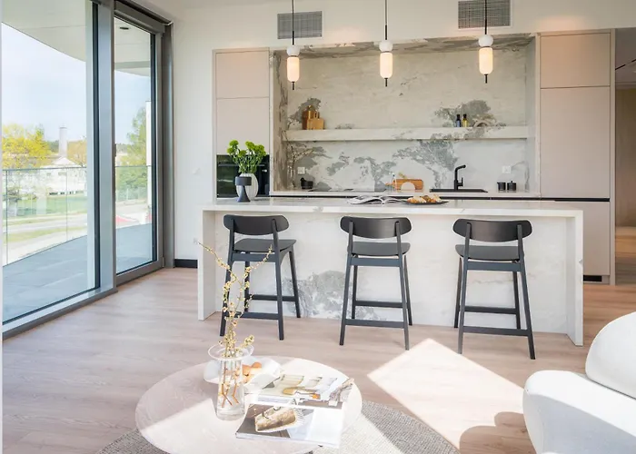 Διαμέρισμα Zatoka Elite4rent Z Widokiem Na Jezioro I Przestronnymi Tarasami *